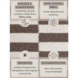 Hanse Home Bela/rjava obojestranska/ročno tkana volnena preproga 80x150 cm Vika – | Shoptok.si
