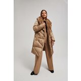 Marisse Long Dark Beige Hooded Jacket | ePonuda.com