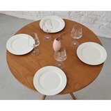 Ragaba Okrogla jedilna miza z mizno ploščo v jesenovem dekorju ø 70 cm Jubi – | Shoptok.si