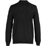 Trendyol Anthracite Men's Slim Fit Half Fisherman Zip Closure Texture Panel Knitwear Cardigan | shoptok.hr