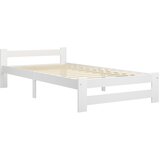  Okvir za krevet od masivne borovine bijeli 90 x 200 cm | shoptok.hr