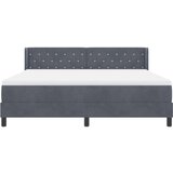 Krevet s opruga kutije Tamno siva 200 x 180 cm Baršun | Eponuda.ba