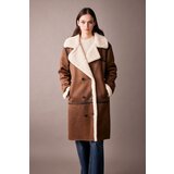 Defacto Regular Fit Plush Lining Suede Coat Parka Cene