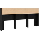  Glava kreveta s ormarićem Zidne Crni hrast 220 x 19 x 101,5 cm | Eponuda.com
