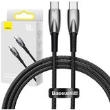 Baseus Kabel USB-C na USB-C Glimmer, 100 W, 1 m (črn), (20833838) | Shoptok.si