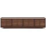 Kave Home Rjava TV omarica v orehovem dekorju 200x47x40 cm Onix – | Shoptok.si
