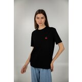 Legendww crna pamucna majica sa sitnim cherry vezom | ePonuda.com