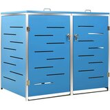  Spremište za dvije kante za smeće 138 x 77 5 x 115 5 cm čelično | shoptok.hr