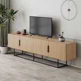 Marckeric TV omarica v hrastovem dekorju v naravni barvi 200x55 cm Titan – | Shoptok.si
