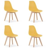  KITO stolica senf / prirodne noge x 4 | shoptok.hr