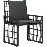  Set vanjskog namještaja 5 pcs Crna i tamno siva | shoptok.hr
