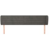  Vzglavje z ušesi temno sivo 203x23x78/88 cm žamet, (20735520) | Shoptok.si