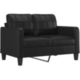  2-dijelni set sofa s jastucima crni od umjetne kože | shoptok.hr