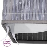  Košara za rublje od bambusa s 2 odjeljka siva 72 L | shoptok.hr