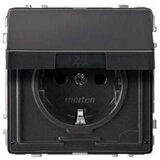 Merten SCHUKO vtičnica anth s tečajnim pokrovom MEG2310-7214, (20859721) | Shoptok.si