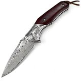  Damaskovski vanjski sklopivi nož NO-31698 - Smeđa | shoptok.hr