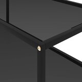  Stolić za kavu crni 100 x 50 x 35 cm od kaljenog stakla | shoptok.hr
