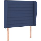 Maison Chic vzglavna omarica - nočna omarica - posteljna omarica z ušesi modro 83x23x118/128 cm blago, (21710432) Cene
