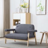 vidaXL kavč dvosed iz blaga temno sive barve | Shoptok.si
