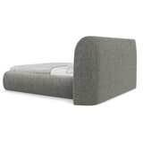 Makamii Siva oblazinjena zakonska postelja s prostorom za shranjevanje z letvenim dnom 160x200 cm Hauke – | Shoptok.si