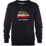 Trendyol Navy Blue Men's Regular Fit Christmas Embroidered Sweater Cene