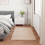  Faux Rabbit Fur Rug Olite Sivo-smeđa 60 x 110 cm Poliester | shoptok.hr