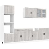  7-dijelni set kuhinjskih ormarića Kalmar konstruiranog drva | shoptok.hr