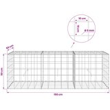  Gabion s žicom debljine 5 mm i mrežom 10x10 cm 150x50x50 cm Slike