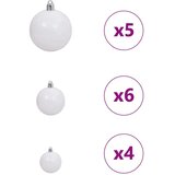 vidaXL Umjetnobožićnodrvce S LED lampica Zelena 150cm PVC | shoptok.hr