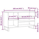 Ormarić za cipele boja betona 102x36x60 cm konstruirano drvo | shoptok.hr