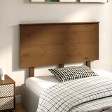  Uzglavlje za krevet boja meda 124x6x82,5 cm masivna borovina | shoptok.hr