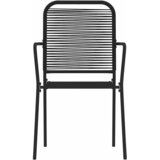  7-dijelni vrtni blagovaonski set crni | shoptok.hr