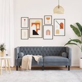  Dvosjed Chesterfield s jastučićima tamnosivi baršunasti | shoptok.hr