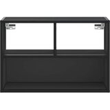 TV ormarić crni 60x31x39,5 cm konstruirano drvo i metal | Eponuda.com