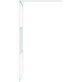 Pregrada za tuš bijela 90 x 195 cm s prozirnim staklom ESG | Eponuda.ba