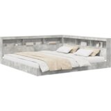  Krevetna polica s policom 2 pcs Beton siva 180 x 200 cm Beton | shoptok.hr