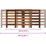  Pokrov za radijator boja staro drvo 205x21,5x83,5 cm drveni | shoptok.hr