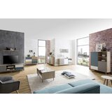 MID.YOU VISOKA KOMODA, siva, bela, barve hrasta, barve petroleja | Shoptok.si