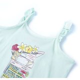  Dječja majica bez rukava svijetla boja mente 128 | shoptok.hr