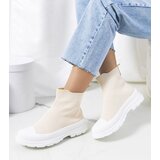 Gemre Beige Mickey High-Top Sneakers Cene