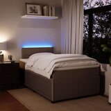 vidaXL Box spring postelja z vzmetnico svetlo siva 120x190 cm žamet | Shoptok.si
