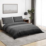  Set posteljine za poplun tamnosivi 200x220 cm pamučni | shoptok.hr
