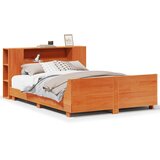  Okvir kreveta bez madraca voštano smeđi 140x190 cm od borovine | shoptok.hr