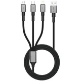 3-V-1 KABEL ZA LIGHTNING MICRO-USB USB-C 120 CM ZA TELEFONE, (5000334539)