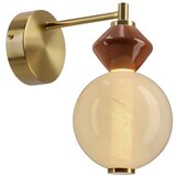  LED zidna lampa FLORES LED/7W/230V zlatna/braon | Eponuda.com