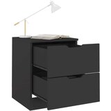  Nočna omarica 2 kosa črna 40x40x50 cm iverna plošča, (20732377) | Shoptok.si