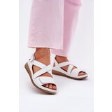 Maciejka Women's Leather Sandals With Velcro Cijene