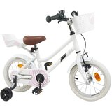 vidaXL Otroško Kolo 16 Palcev za 4-6 let Bela - - Bela - 11.5 - 112,5 x 51 x 75 cm - 2025--v1 | Shoptok.si