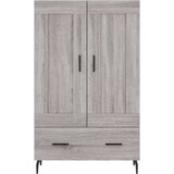 vidaXL Visoka omara siva sonoma 69,5x31x115 inženirski les | Shoptok.si