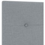  Boxspring krevet s madracem Svjetlosiva 90 x 190 cm Tkanina - Svjetlosiva 90 x 190 cm Prošiveno gumbima | shoptok.hr